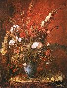 Mihaly Munkacsy Large Flower Piece oil